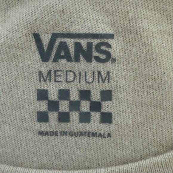 Vans Women’s Medium Animal Print Graphic Tee Beige Skate Streetwear - Picture 4 of 6